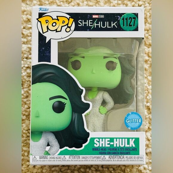 NIB FUNKO POP! MARVEL SHE/HULK #112 IN GALA DRESS W/ GLITTER & ECOTEK PROTECTOR - Picture 1 of 3